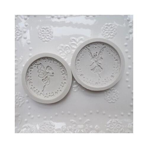 Flower Fairy Elf Silicone Mold Fondant Mould Resin Clay Candy Molds for Cake Decorations Cupcake Mold Baking Chocolate Resin