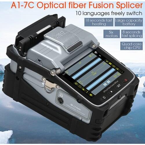 Free shipping AI-7C Signal Fire Automatic Optical Fiber Fusion Splicer Intelligent FTTH Optic Fiber Welding Splicing Machine