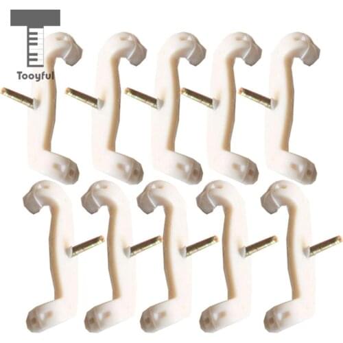 Tooyful 10 Pieces Plastic 4/4 Full Size Violin Fiddle Shoulder Rest Feet Pad Support for Violinist Beginner