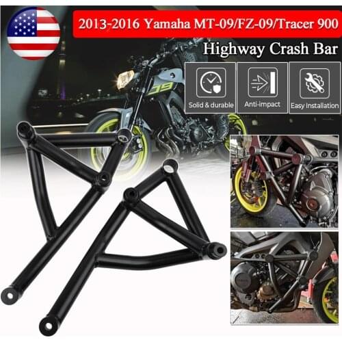 For Yamaha MT09 FZ09 Tracer Engine Guard Crash bar Bumper Stunt Cage 2013-2016 MT FZ 09 Falling Protector Motorcycle Accessories