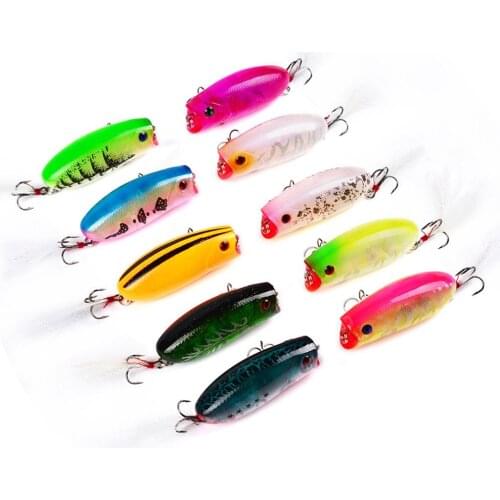 1Pcs Crank Bass Fishing Lure Bait Wobbler 5.7cm Minnow Artificial Lures Crankbait Leurre #8 High Carbon Steel Treble Hook