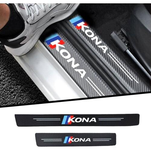 4Pcs Car sticker Interior decoration of the car door For Hyundai KONA Auto Accessories Car styling