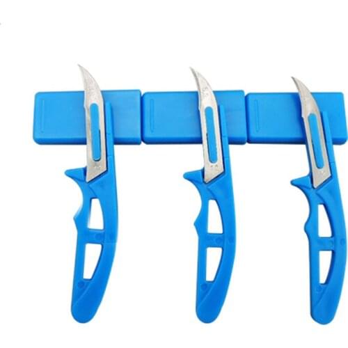 6 Pcs Veterinary Castration Knife Pig 11# Mini Castration Knife Stainless Steel Blade Piglets Castration Tools Pig Farm 2021 New