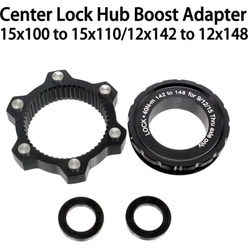 GLEN BIKE Dt swiss Center Lock Hub Boost Adapter, Center Lock for 6-hole, 15x 100 to 15x110, 12x142 to 12x148