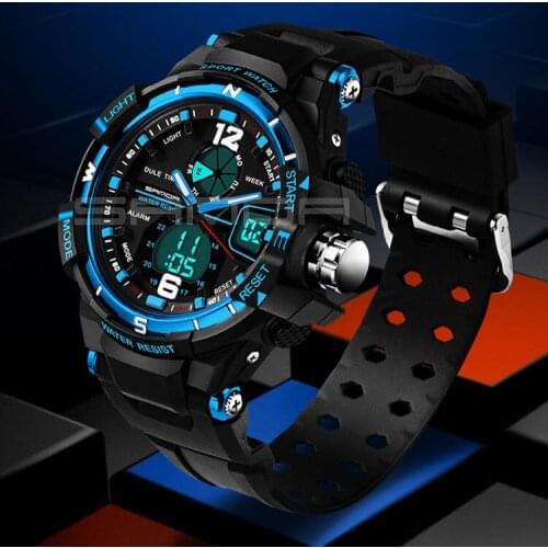 2018 SANDA Brand Army Sport Watch Man Military Waterproof Mens Boy Watches Top Luxury Electronic LED Digital relogio masculino