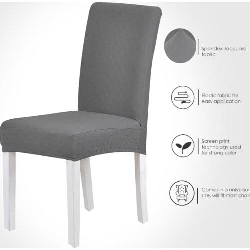 Chair Covers Jacquard Elastic Chair Cover Spandex For Wedding Dining Room Office Banquet housse de chaise