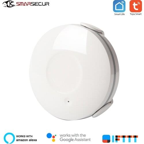 SMARSECUR Flood Leak Detector Alarm Sensor WiFi Water Sensor App Notification for Tuya Smart