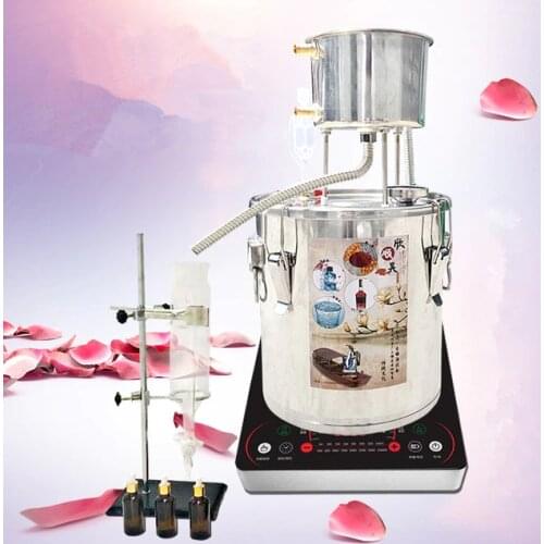 10L/22L/36L/55L Food Grade Stainless Steel Essential Oil Extraction Hydrolat Distiller Home Brewing Equipment DIY Bar Tool