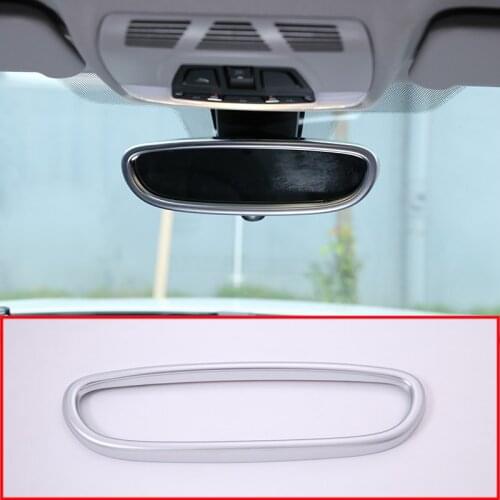 For BMW X1 F48 2016-2019 2 Series F45 2015-2018 ABS Chrome Interior Rearview Mirror Frame Cover Trim Car Accessories Styling