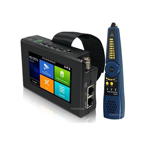 New 8MP 5-IN-1 TVI AHD CVI Analog IP CCTV Camera Tester Build in Battery Security Tester Monitor Video Audio Test PTZ