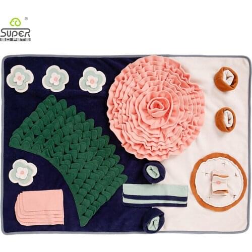 Pet Sniffing Mat Washable Dog Cat Smell Training Pad Consume Energy Puzzle Pet Toys Puppy Dog Release Stress Training Blanket