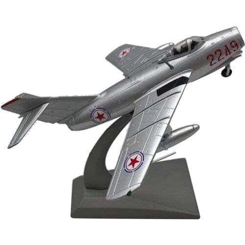 1/72 MIG-15 Metal Fighter Airplane Helicopter Aircraft Model for Home Office Decoration