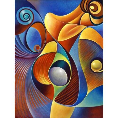 Abstract Flower Landscape DIY 11CT Embroidery Cross Stitch Kits Needlework Craft Set Printed Canvas Cotton Dropshipping