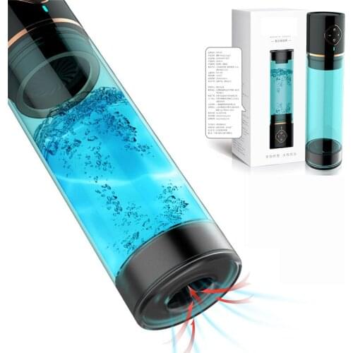 New Penis Trainer Water Bath Penis Pump Penis Enlargement Extension Pump Male Masturbator Delay Enlargement Dick Sex Toy For Men