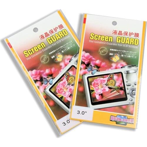 Transparent Digital Camera LCD Monitor Screen Protective Film 3.2 inch (65x49mm) / 3.0 inch (62x46mm) for Canon Nikon Fujifilm