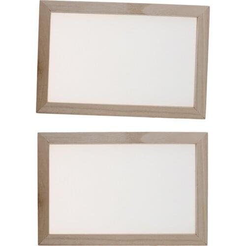 2 Wood Paper Making Frame Screen DIY Paper Making Art Craft Ornament 20x30cm