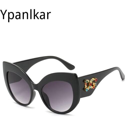 Diamond Sunglasses Cat eye Glasses Women Luxury Brand Geometric Sunglass Personality Eyewear Shades Oculos De Sol Gafas