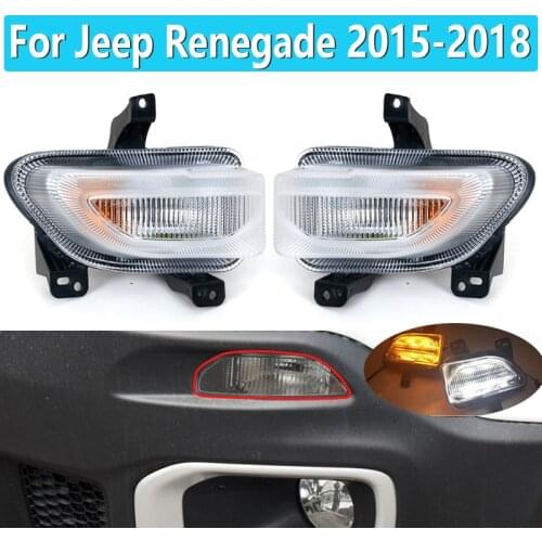 For Jeep Renegade 2015-2018 LED Headlight fog lights DRL headlights fog light daytime running lights driving lights foglights
