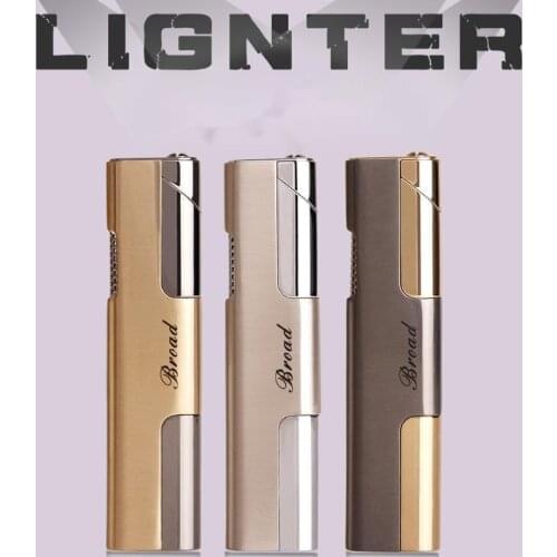 Fine Strip Electroplating Windproof Lighter Cigarette Wholesale