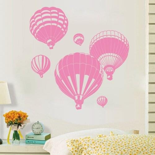Hot Air Balloons Wall Stickers Removable DIY Home Decor Vinyl Wall Decal For Living Room Kids Nursery Baby Room Wall Decals