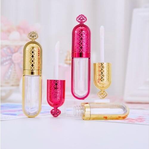 10/30/50/100pcs Empty Lip Gloss Bottle Lip Glaze Tube Gold/Rose Red Lipgloss Tube DIY Makeup Packaging Container