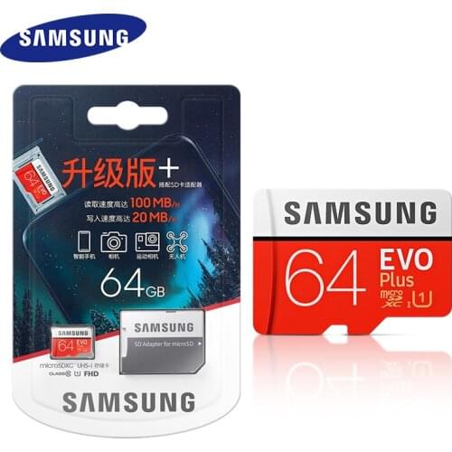 100% Original SAMSUNG Memory Card 64GB 128GB 256GB 512GB SDXC U1 U3 Micro SD Card C10 UHS TF Cards Flash Microsd with Adapter