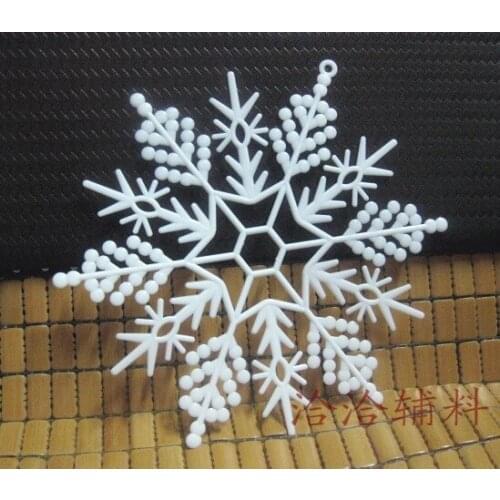 12-petal plastic large snowflake Christmas Charm DIY decorative accessories 30CM large snowflake