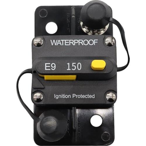 150 Amp Circuit Breaker with Manual Reset, 12V-24V DC Auto Car Marine Stereo Audio Circuit Breaker Reset Fuse Inverter