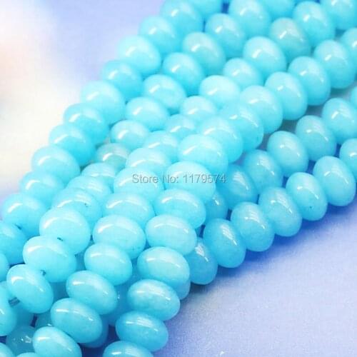 5x8mm Aquarine-Blue Accessories Crafts Loose Beads Abacus Diy Stone Women Jewelry Making Design 15inch For Necklace Bracelet