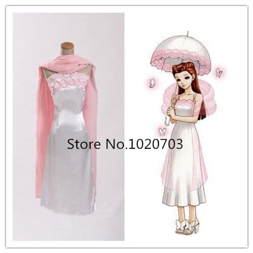 Ace Attorney Phoenix Wright Gyakuten Saiban Dahlia Hawthorne Cosplay Costume