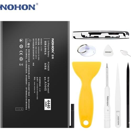 NOHON A1445 Battery For iPad Mini 1 A1432 A1454 A1455 Mini1 Replacement Tablet Battery Real Capacity 4440mAh Bateria Free Tools