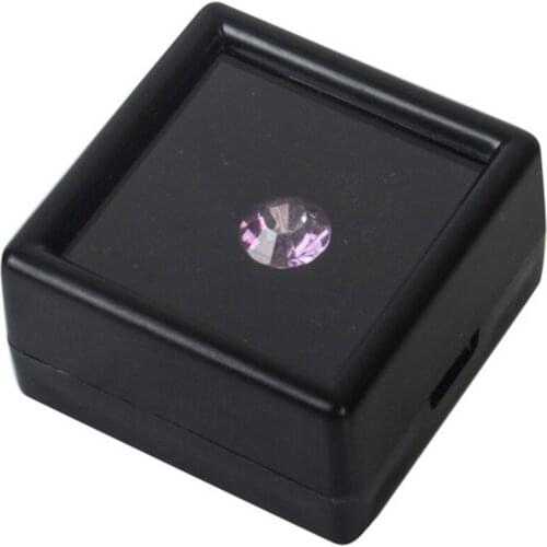 Acrylic Jewelry Display Loose Diamond Beads Organizer Show Case 3x3cm Black Showing Rack Показ Стойки