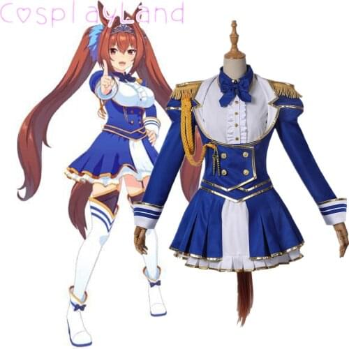 Anime! Umamusume:Pretty Derby Daiwa Scarlet Lovely School Uniform Cosplay Costume Halloween Party Outfit Women Suit