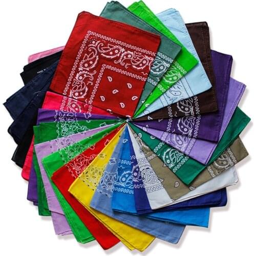 Bohemian Print Bandana Hair Bands for Girls Women Kids Unisex Square Scarf Turban Headband Hair Accessories