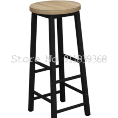 Bar stools, high stools, bar stools, bar stools, household backrests, bar stools, simple front desk high tables and chairs