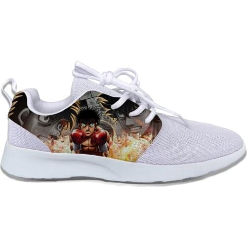 Hot Latest 3D Print Women Men Japan Anime Hajime No Ippo Shoes Lightweight Leisure Running Shoes Breathable Fashion Sports Shoes