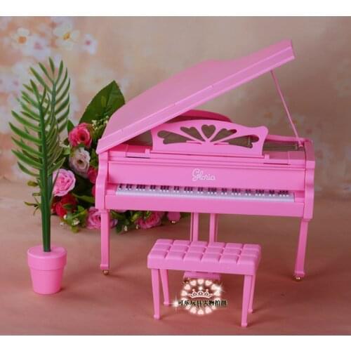 For Barbie Doll Furniture Accessories Piano Entertainment Series Dining Table Kitchen Bedroom Wardrobe Toy Holiday Gift Girl DIY