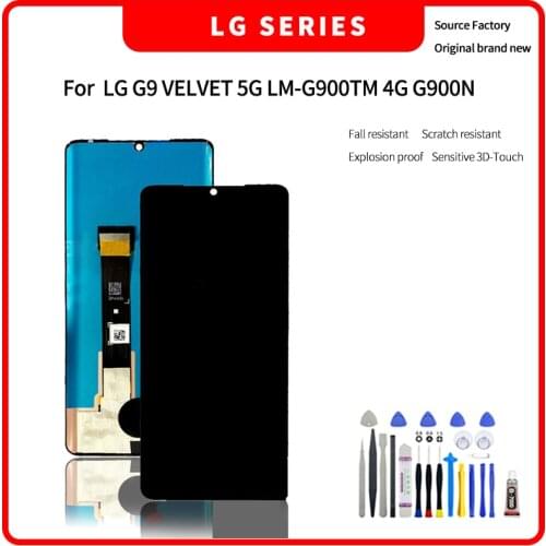 For LG G9 VELVET 5G LM-G900TM 4G G900N LCD display High quality HD brand new screen assembly with Disassembly tools