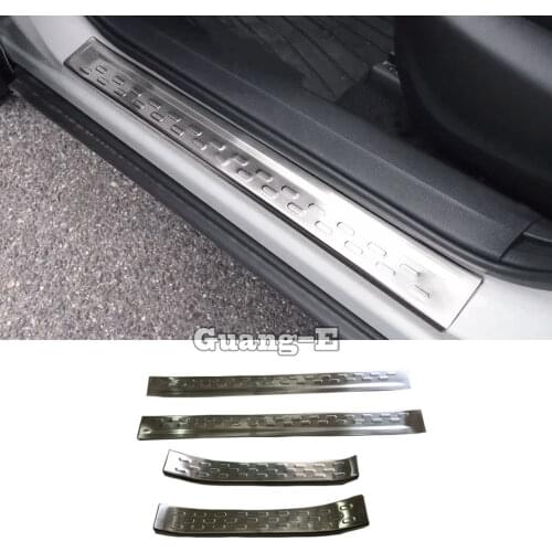 For Mazda CX-3 CX3 2017 2018 2019 2020 Car Body Stainless Steel Pedal Door Sill Strip Scuff Plate Frame External Cover Threshold