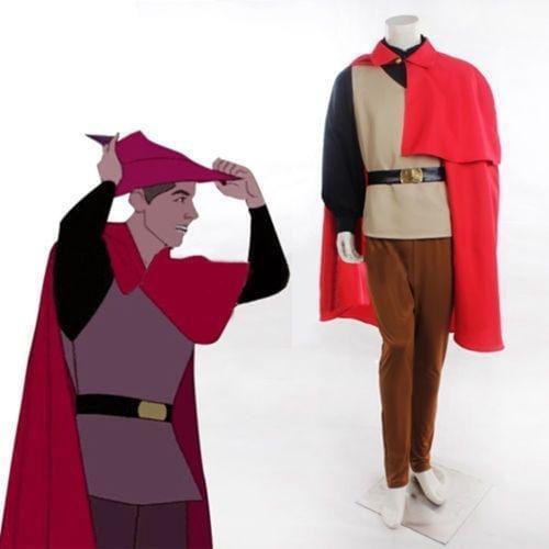 Sleeping Beauty Prince Phillip Fancy Mens Costume Cosplay Halloween Outfit Adult