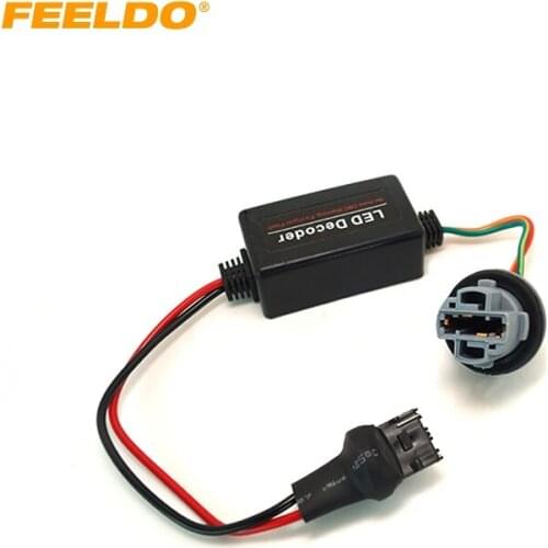 FEELDO 6Pcs DC12V 7440 LED Light Warning Canceller Decoder Load Resistor NO-OBD Error NO Hyper Flash Adapter #AM2270