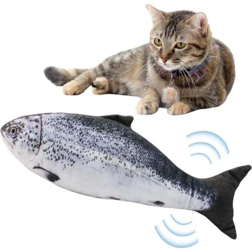 Cat Toy Wagging Fish Electric Simulation Fish Toy Catnip Cat Chew Toy Jumping Toy