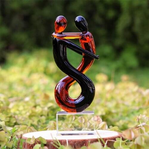 Creative Crystal Figurines Embracing Lovers Wedding Favor Valentine Gift Cosplay Prop Desk Decor Collection for Boy Girl 1 pcs