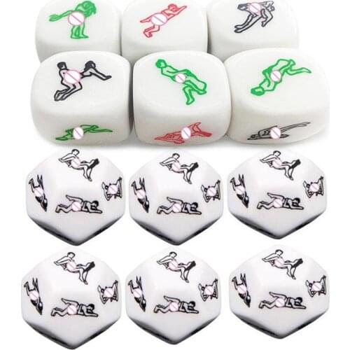 Sex Cube Dice Set Adult Game Erotic Love Playing Magic Kamasutra 6/12 Sides Couples Games Dices Dado Sexy Toys Sexual Cubes