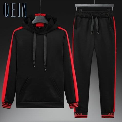 2021 Autumn Tracksuits Mens Set 2 PCS Hoodies + Pants Suit Fleece Sweatshirt Sportswear Hoodie Sets Casual Mens Jogging Suits