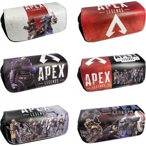 Game Apex Legends Pencil Case Student Zipper Boy Girl Penbag portable travel Cosmetic bag Cartoon Fashion Makeupbag Stationery