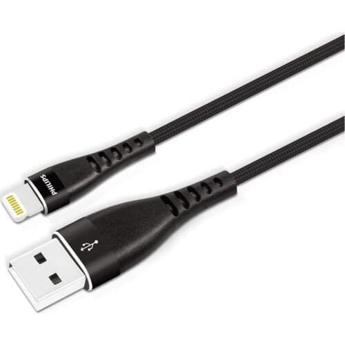 PHILIPS DLC5204V/00 iPhone Charging Cable - 1.2 m - Compatible with iPad, iPod, iPhone - USB-A to Lightning Cable