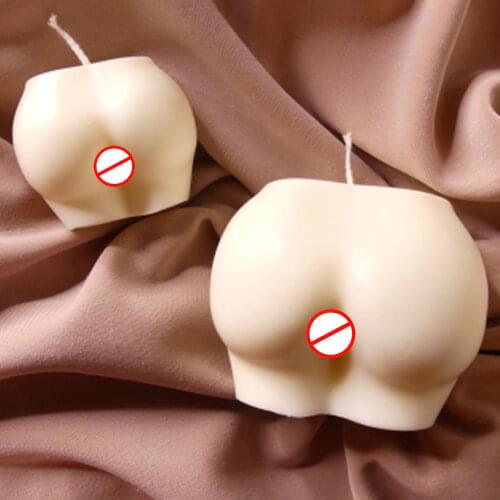 3D Hip Candle Mold Plump Ass Torso Candle Silicone Molds DIY Female Butt Human Body Mould Scented Candle Handmade Soap Making