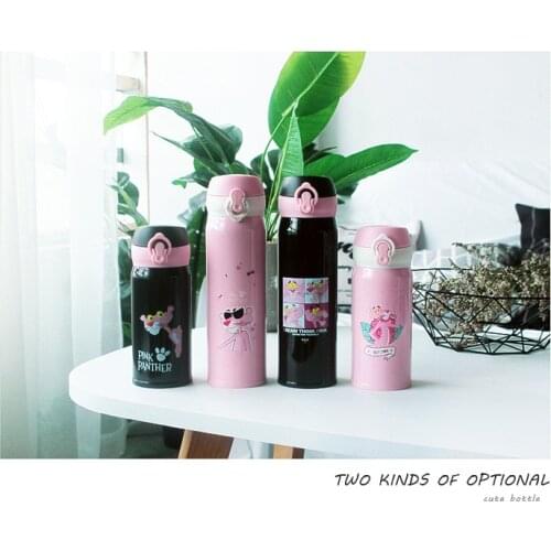 Cute Creative Stainless Steel Thermos Tumbler Insulated Cup Cartoon Flamingo Unicorn Tea Mug Vacuum Flask Thermal Water Bottle