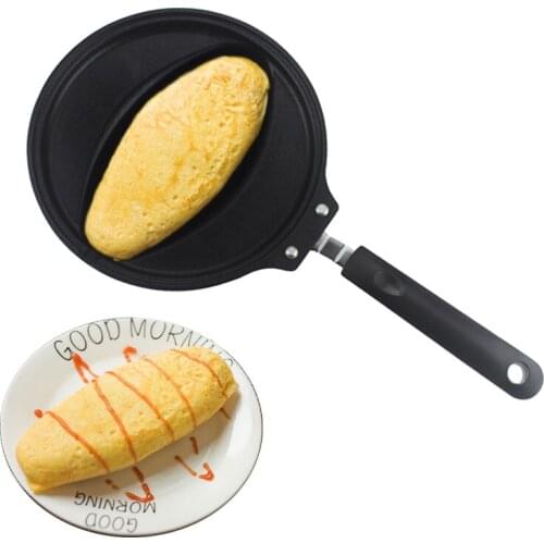 Frying Pan Tamagoyaki Omelette Black Non-stick Pan Fry Egg Pan Pancake Kitchen Pot Only Use for Gas Cooker